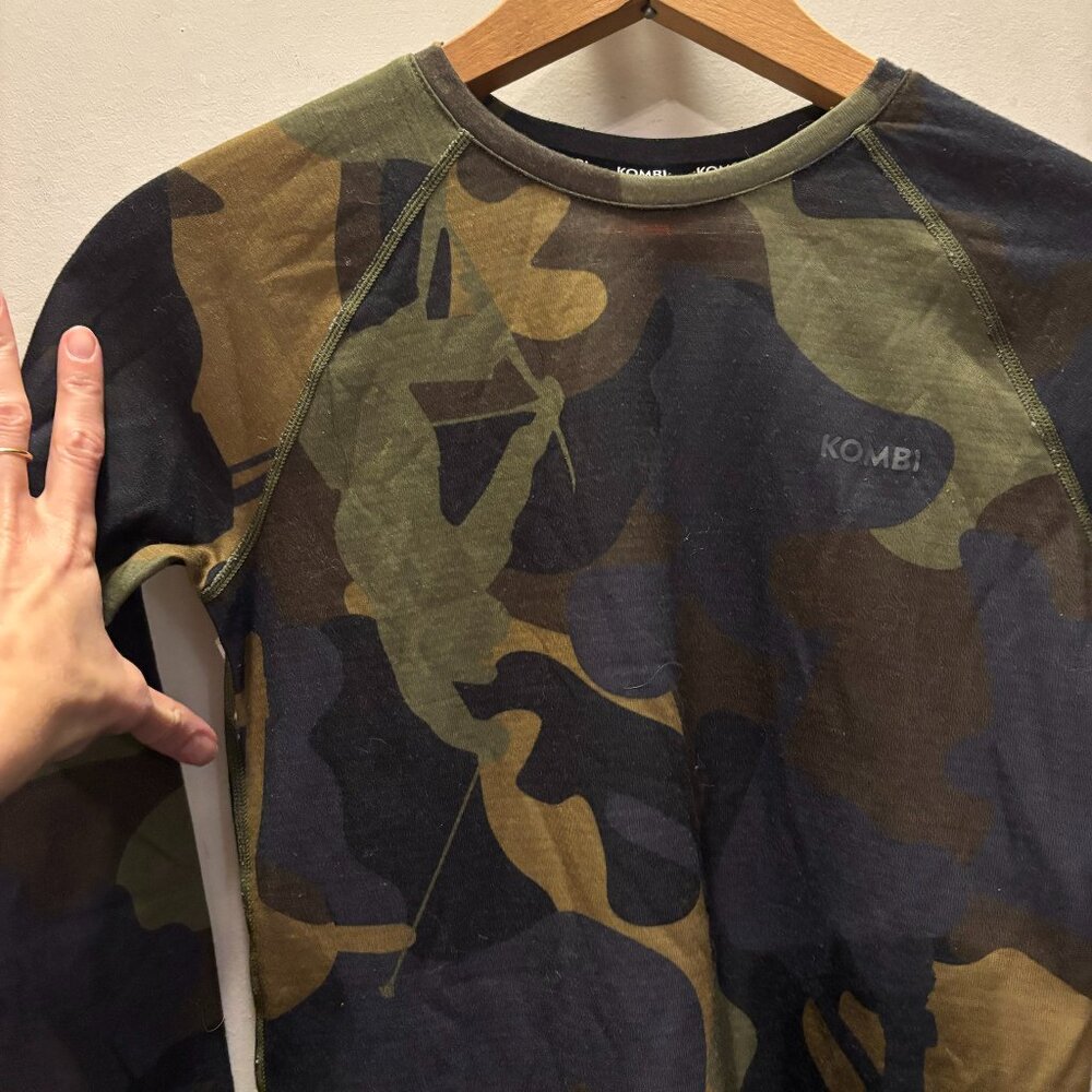 Kombi Merino Mix Pro Crew Top - Youths (20% Merino Wool, 80% Polyester) - Picture 3 of 4